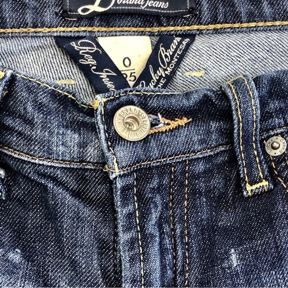 Lucky Brand Relaxed Fit Easy Rider Jeans Timeless Bootcut Style Dark Wash Denim - Picture 9 of 16